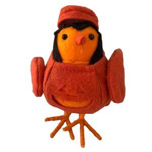 2017 Target Halloween Bird CARVER Orange Pumpkin Featherly Friend Spritz VGC